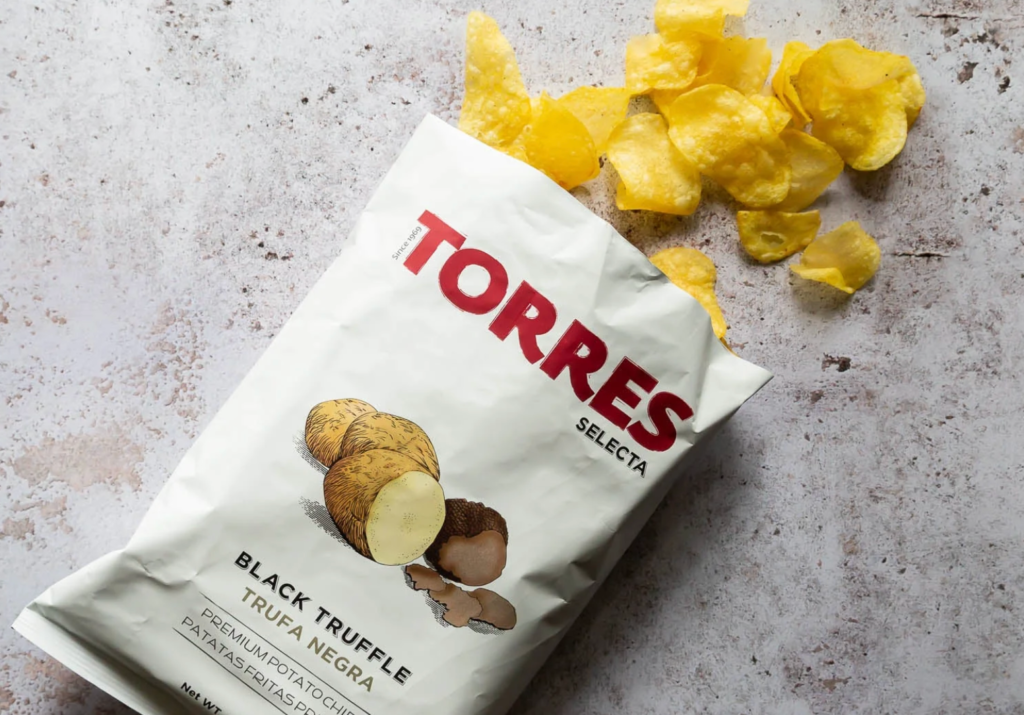 8 Snacks and Guilty-Pleasure Foods Chefs Can’t Live Without spilled bag of truffle chips
