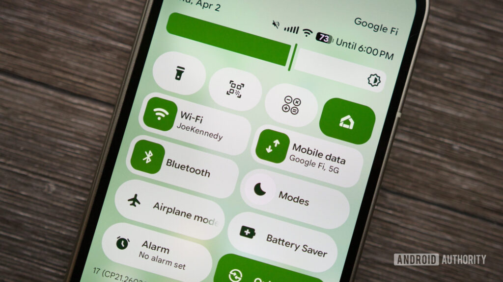 Android’s Quick Settings overhaul now puts media controls first Wi-Fi and mobile data Quick Settings toggles in Android 17 Beta 3.