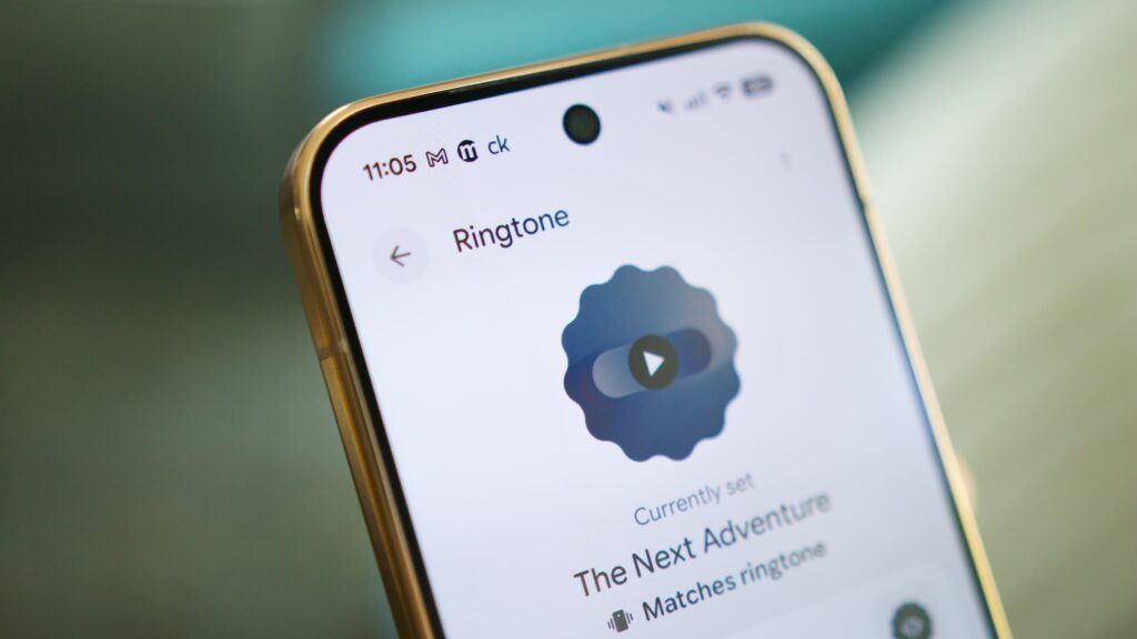 Pixel Sound ringtone app on a Pixel phone.