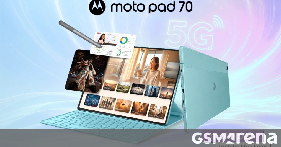 Motorola Moto Pad 70 announced: 12.1″ 90Hz display, 5G connectivity, and 10,200 mAh battery Motorola Moto Pad 70 announced: 12.1" 90Hz display, 5G connectivity, and 10,200 mAh battery