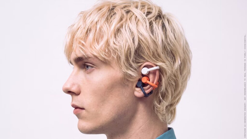 These $99 open-ear earbuds ditch touch controls for a rotating dial on the case