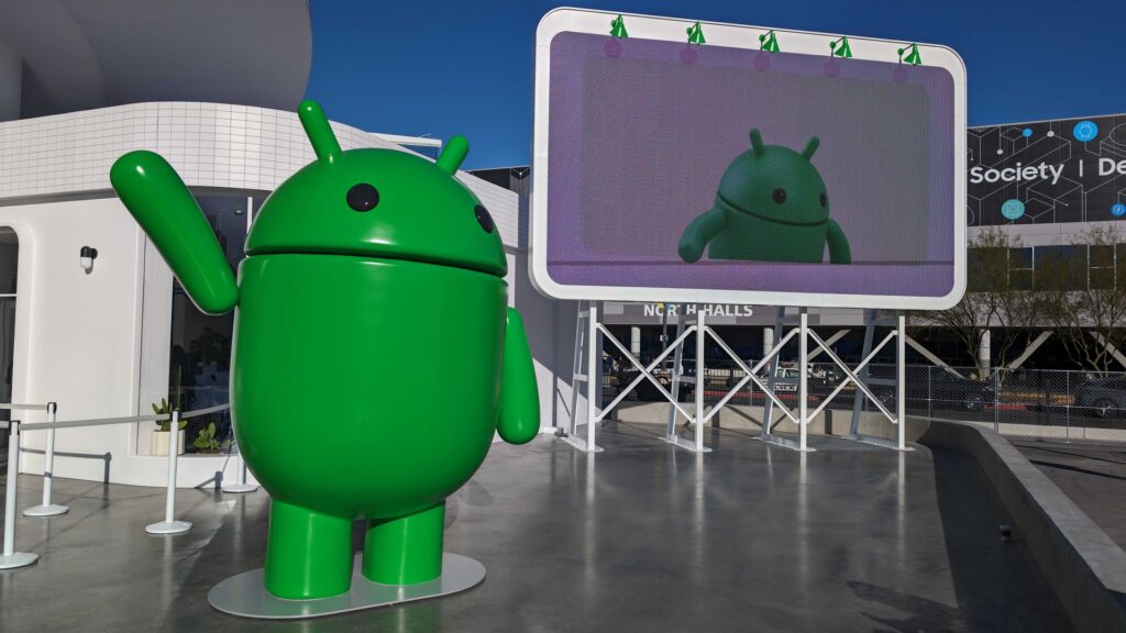 Third-party app stores are about to take over Google Play. Here’s how to prepare Android statue CES 2024