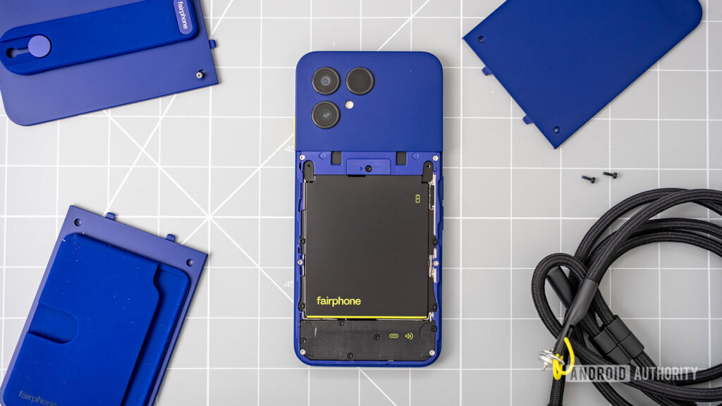 5 Android phones you should buy instead of the Fairphone Gen 6 Plus Fairphone (Gen. 6+) top down with accessories