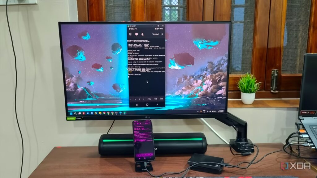A barely working Android phone screen didn't stop me from building a functional home server