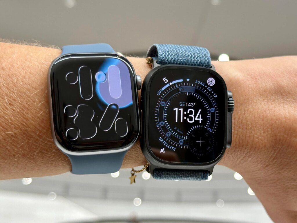 An Apple Watch Ultra 4 Could Outshine the Series 12 This Year, but at What Price? Two apple watches displayed on a wrist.