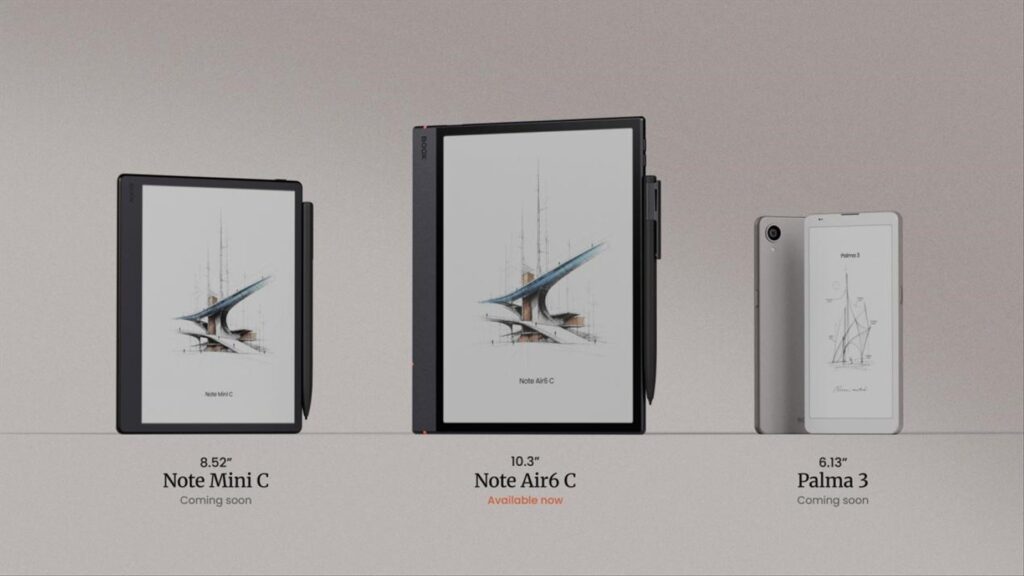 BOOX launches Note Air6 C, Note Mini C and Palma 3 with Android 16