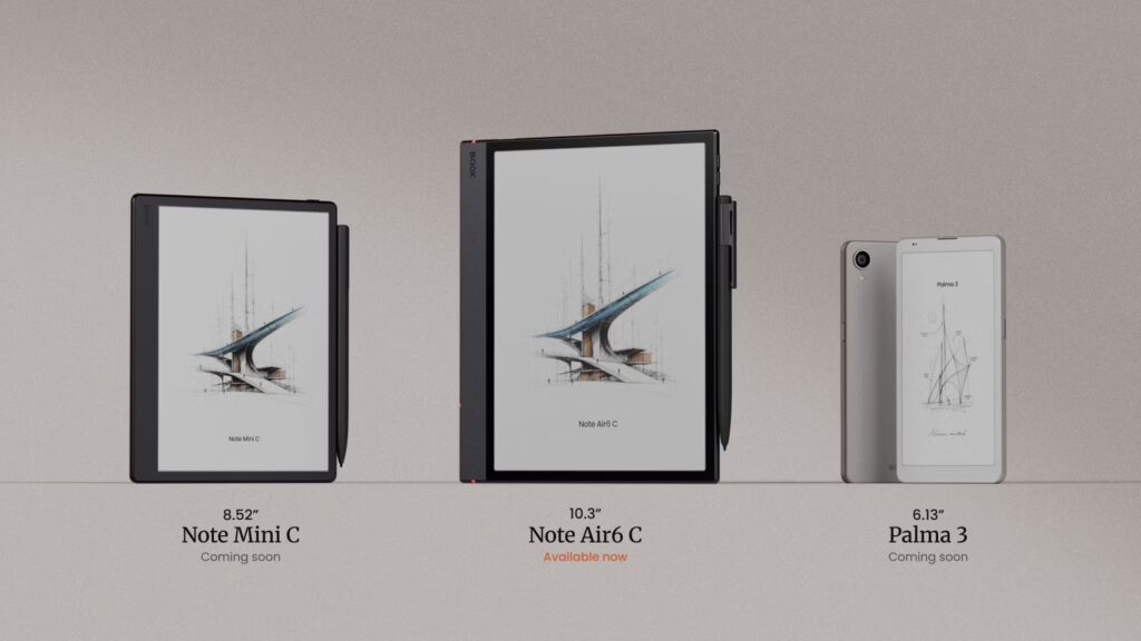 BOOX's three new e-ink readers have something for everyone, no matter what you use them for