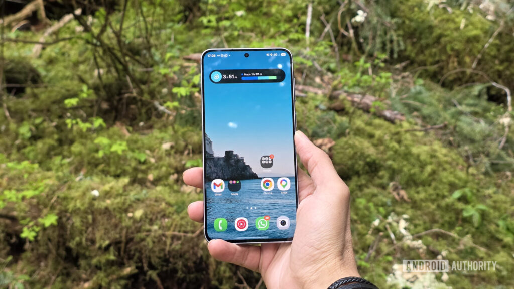 Deal: Samsung Galaxy A57 5G gets a $100 Amazon price drop Samsung Galaxy A57 5G review image showing the phone's display in an outdoor setting