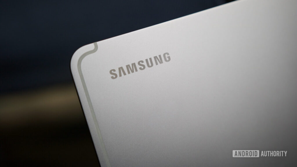 Galaxy Tab S12 leak spills the beans on the Plus and Ultra specs Samsung logo on the Samsung Galaxy Tab S11 Ultra.