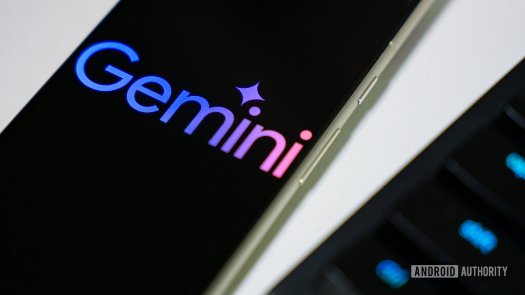 Google’s new Gemini feature aimed at multitaskers is starting to roll out Google Gemini logo on smartphone stock photo (7)