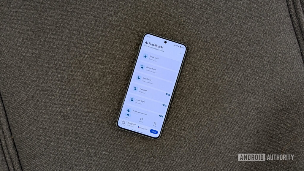How I turned my Android phone’s camera notch into a powerful shortcut Action Notch app on an Android phone.