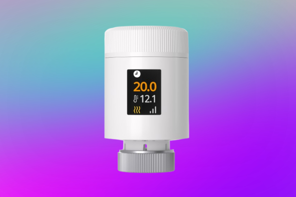 IFA Finally Showed Me a Smart Answer for Home Radiator Heating A Sonoff smart radiator valve against a CNET background.