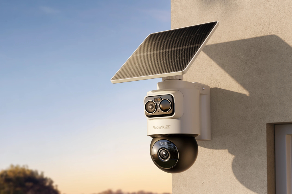 My Favorite Home Security Reveal at IFA Was AI, but Not How You Think Reolink dual-lens camera on building side.