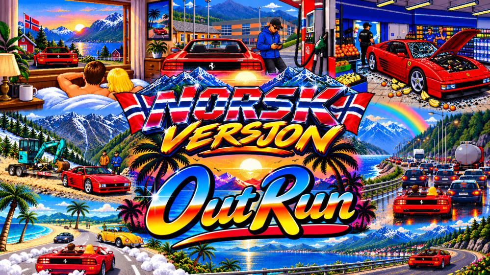 Norwegian Version: OutRun i virkeligheten – Fra dagdrøm til virkelighet Outrun by Sega in pictures real life