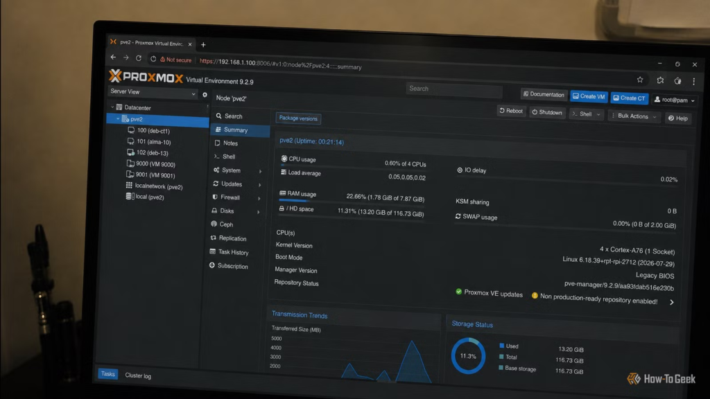 Proxmox VE turned a $35 Raspberry Pi into my homelab’s most powerful machine Proxmox VE turned a $35 Raspberry Pi into my homelab's most powerful machine