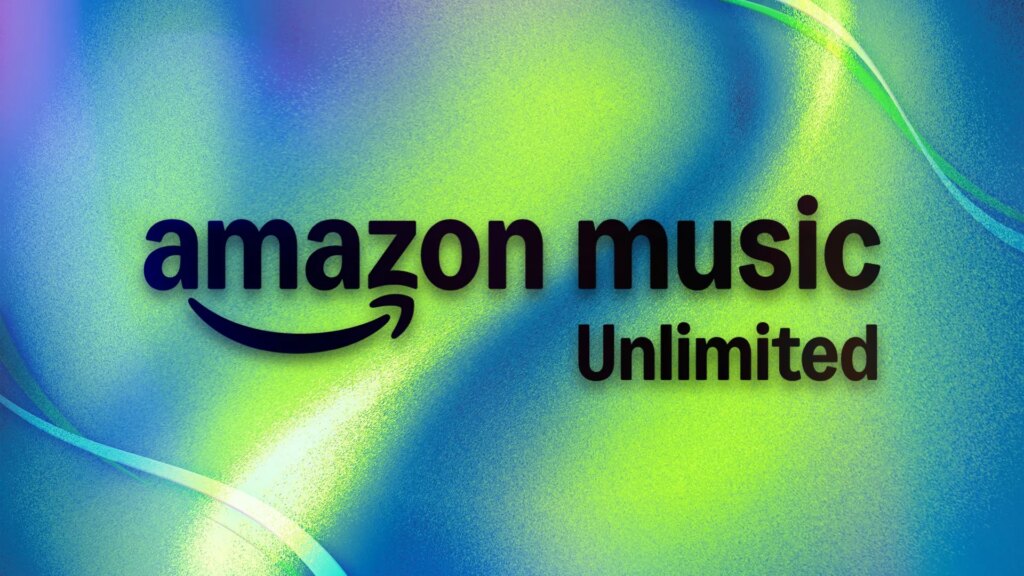 Rock Out to 4 Months of Amazon Music Unlimited for Free With This Early Prime Day Deal Amazon Music Unlimited logo on a green and blue background