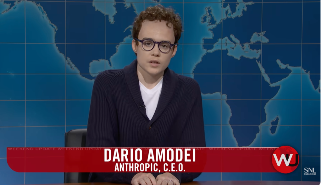 SNL Skewers Anthropic CEO: ‘I Urge You to Urge Me to Stop’ SNL Skewers Anthropic CEO: 'I Urge You to Urge Me to Stop'