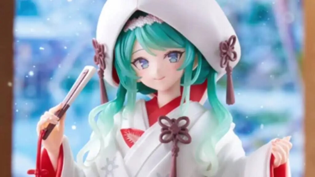 Snow Miku 2013 All Stars Figure Is Dressed Like a Bride Snow Miku 2013 All Stars Figure Dressed Like a Bride in Shiromuku Kimono