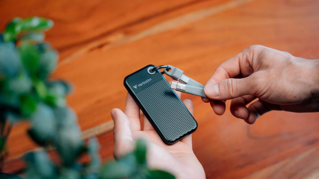 The Verbatim Pocket 1TB SSD is down to just $140 right now Verbatim Pocket 1TB External SSD Press Image