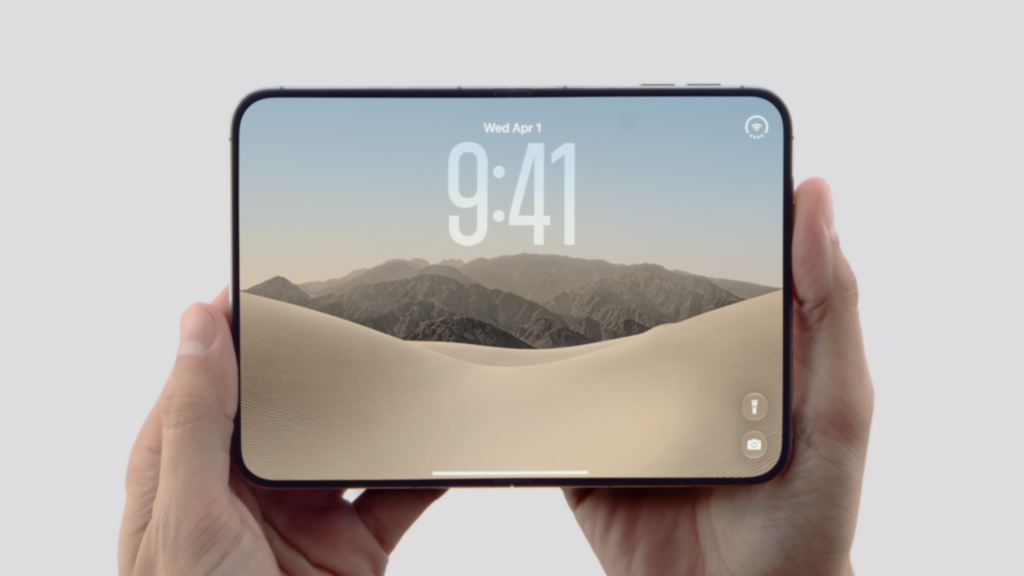 The foldable iPhone Duo still has a crease, despite what Apple says The foldable iPhone Duo still has a crease, despite what Apple says