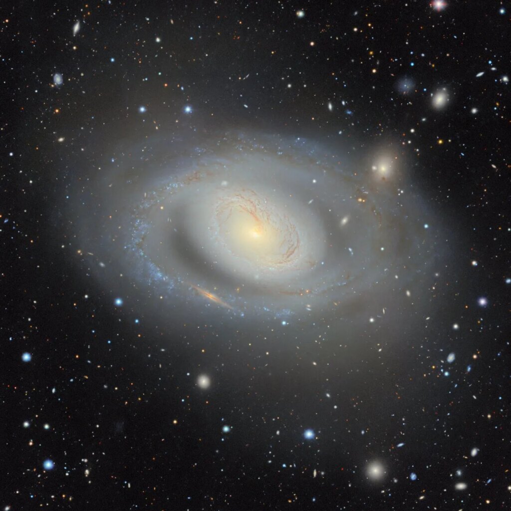 An image of a galaxy from the NOIRLab 2D sky map.