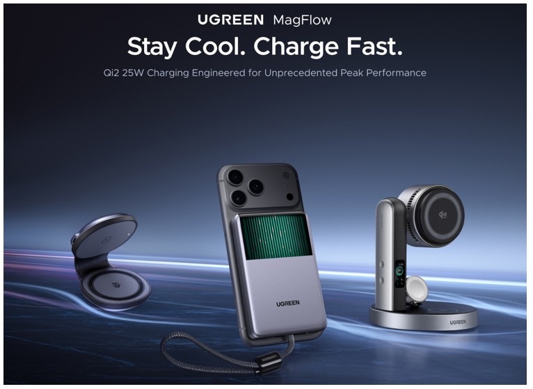 UGREEN Unveils New Kit Including MagFlow Lineup at IFA 2026 with the World’s First Micro-Pump Liquid-Cooled Qi2 25W Magnetic Power Bank UGREEN Unveils New Kit Including MagFlow Lineup at IFA 2026 with the World’s First Micro Pump Liquid Cooled Qi2 25W Magnetic Power Bank