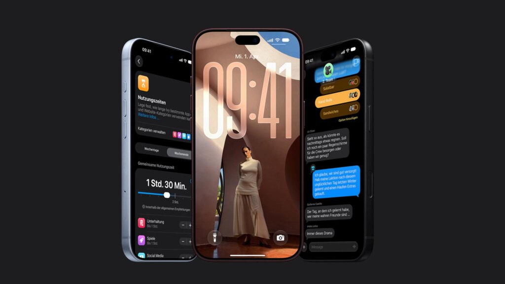 Was der O2-Deal am Ende wirklich kostet Das iPhone 18 Max Pro in drei unterschiedlichen Ansichten