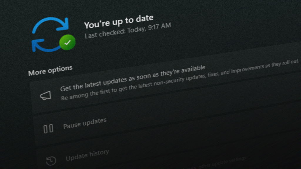 Windows 11 will now only make you restart once a month for updates Windows Update screenshot