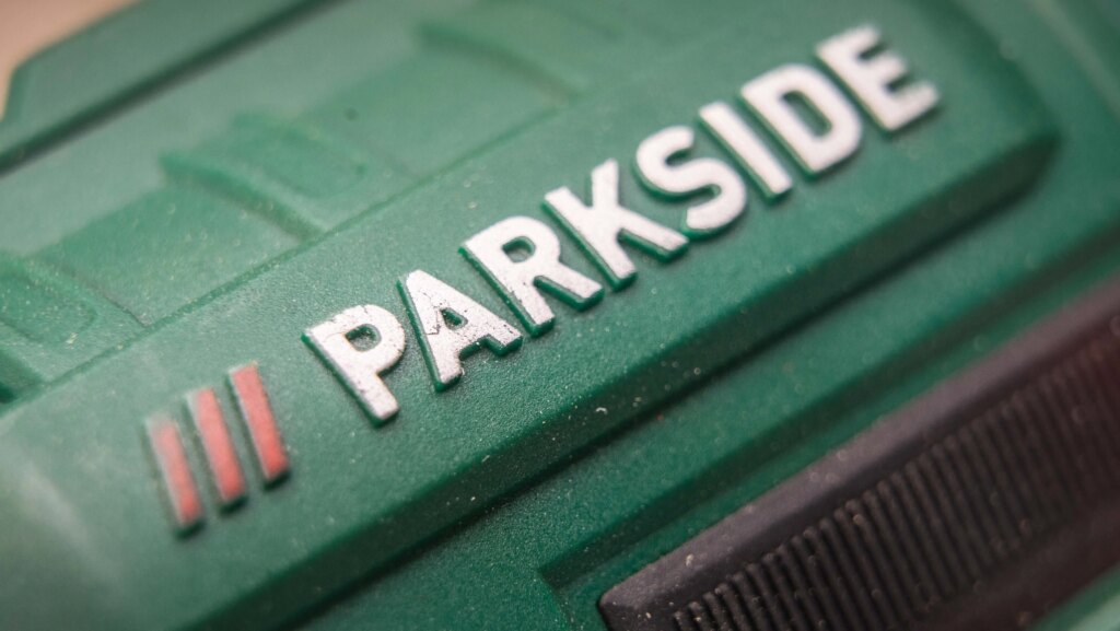 Parkside Logo auf einem Werkzeug