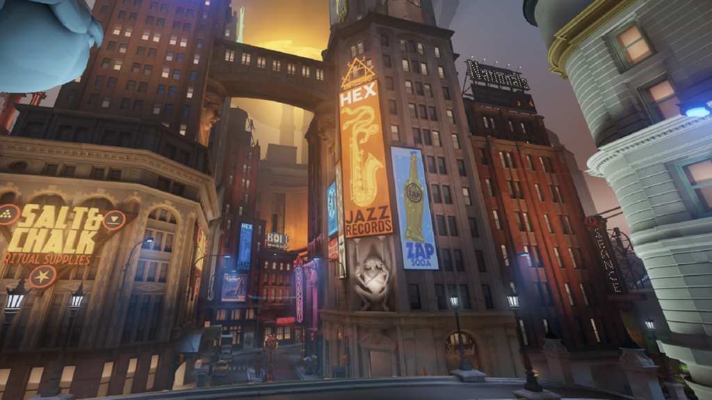 Deadlock’s City Never Sleeps update makes Valve’s MOBA my favorite videogame setting in years An image of the middle lane in Deadlock, a bright, neon 1950s representation of Times Square.
