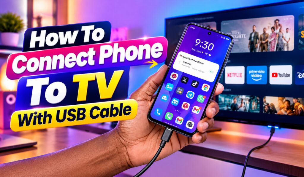How to Connect Your Phone to a TV with a USB-C to HDMI Cable