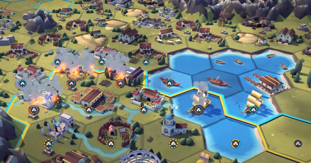 Monarchs at Play is a 4X strategy city-builder about chaining hexagonal tiles that only takes an hour out of your day