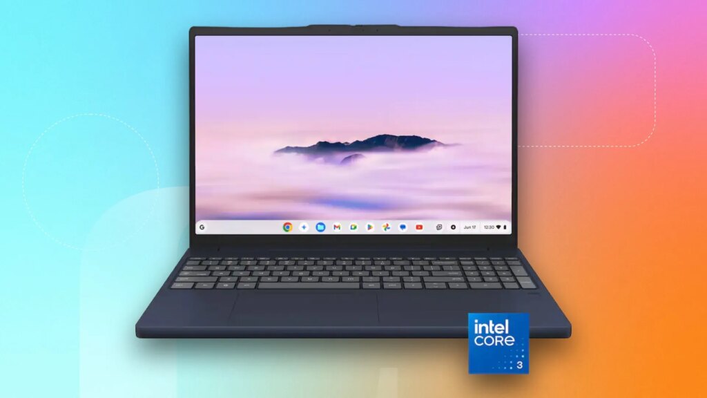 Now Is the Time to Snag a New Google Chromebook. Save Up to $230 at Best Buy Lenovo Chromebook on a blue and red background