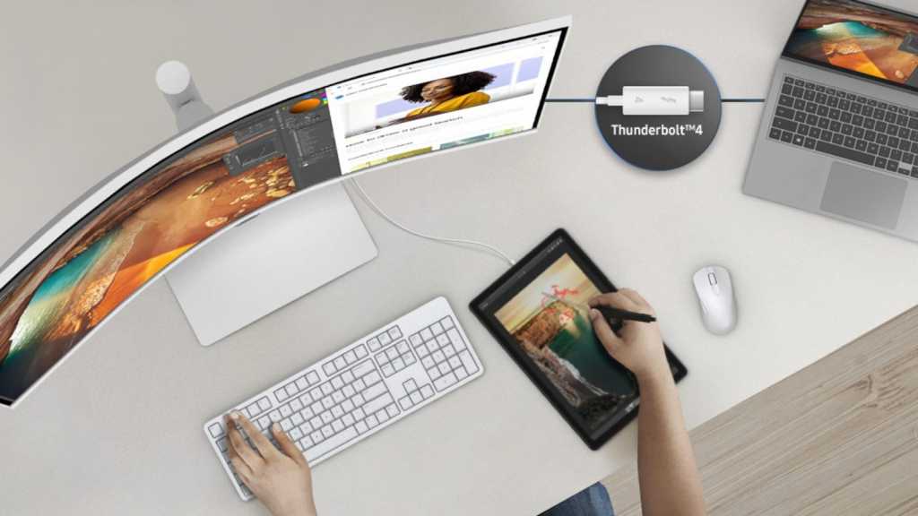 Samsung’s 34-inch ultrawide monitor is 50% off, and it’s also a dock Samsung ViewFinity S65TC productivity monitor
